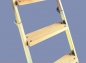 Preview: Bodentreppe Classic Höhe bis 260cm, Größe 80x70cm, 4 teilige Metallleiter, Deckel aus Tischlerplatte
