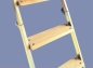 Preview: Bodentreppe Classic Höhe bis 310cm, Größe 100x80cm, 4 teilige Metallleiter, Deckel aus Tischlerplatte
