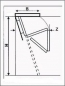 Preview: Bodentreppe Classic Höhe bis 260cm, Größe 80x80cm LxB, 4 teilige Metallleiter, Lukendeckel wärmeisoliert weiss auf beiden Seiten U=0,96