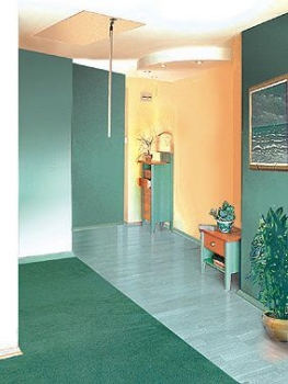 Bodentreppe Classic Höhe bis 310cm, Größe 120x60cm LxB, 4 teilige Metallleiter, Lukendeckel wärmeisoliert weiss auf beiden Seiten U=0,96