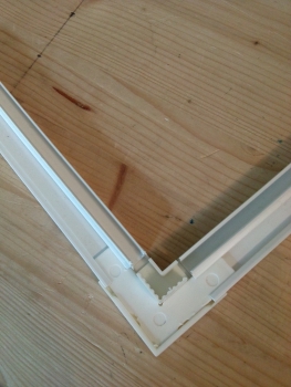 Zubehör - Abdeckleiste weiß für Bodentreppen bis 110x70 cm