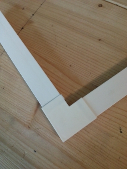 Zubehör - Abdeckleiste weiß für Bodentreppen bis 110x70 cm