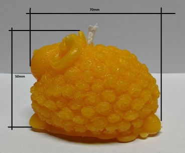 Bienenwachskerze Osterei Lamm