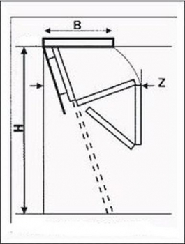 Bodentreppe Classic Höhe bis 260cm, Größe 80x80cm LxB, 4 teilige Metallleiter, Lukendeckel wärmeisoliert weiss auf beiden Seiten U=0,96