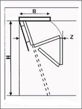 Bodentreppe Classic Höhe bis 260cm, Größe 85x85cm LxB, 4 teilige Metallleiter, Lukendeckel wärmeisoliert weiss auf beiden Seiten U=0,96